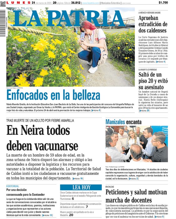 Portada 31 de marzo del 2025