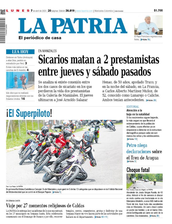 Portada 7 de abril del 2025