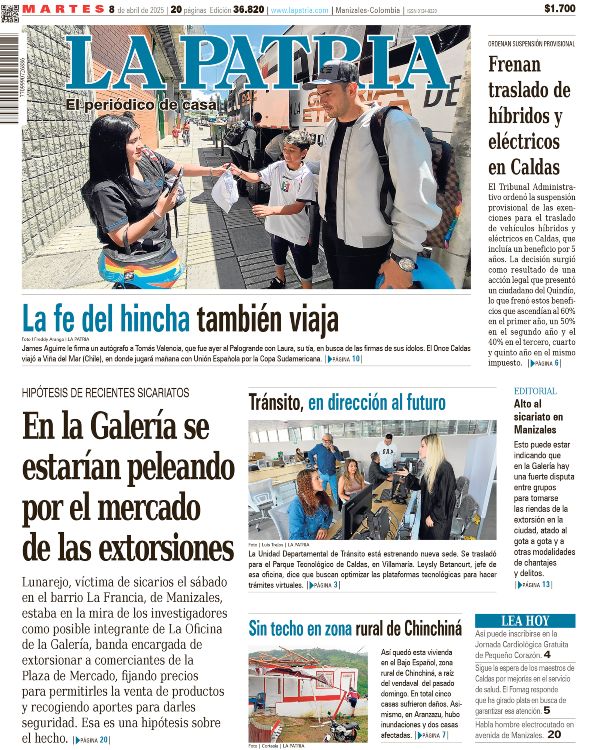 Portada 8 de abril del 2025