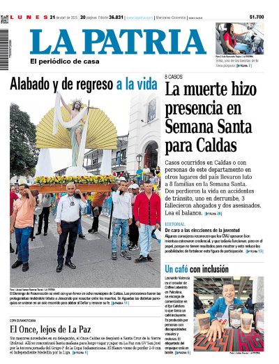 Portada 21 de abril del 2025