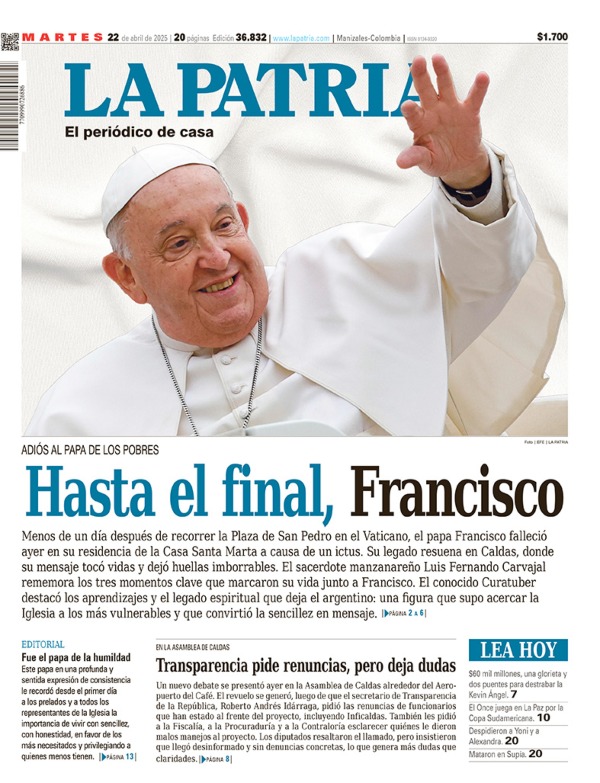 Portada 22 de abril del 2025