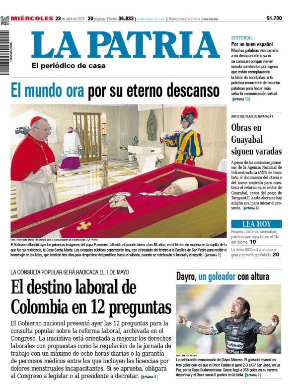 Portada 23 de abril del 2025