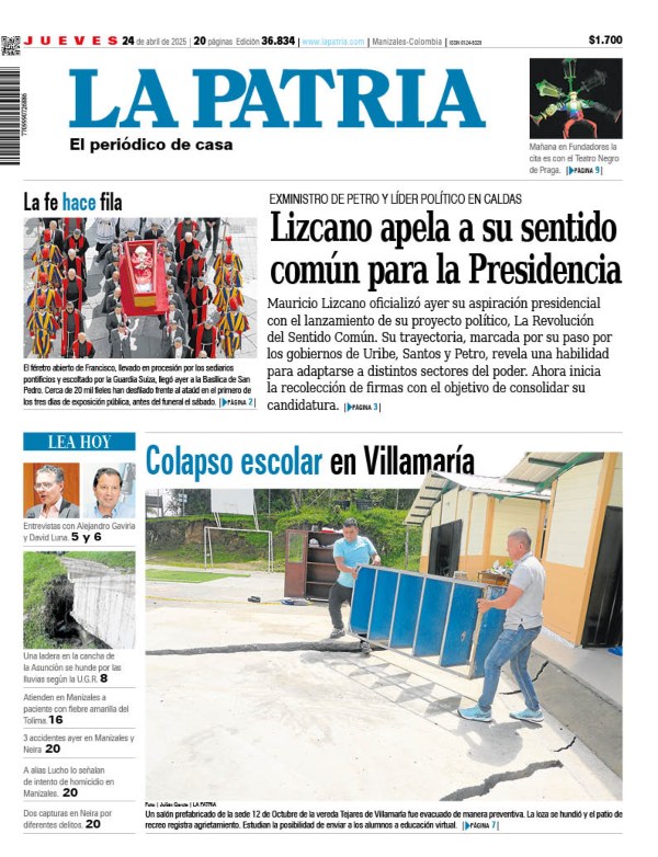 Portada 24 de abril del 2025