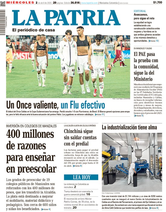 Portada 2 de abril del 2025