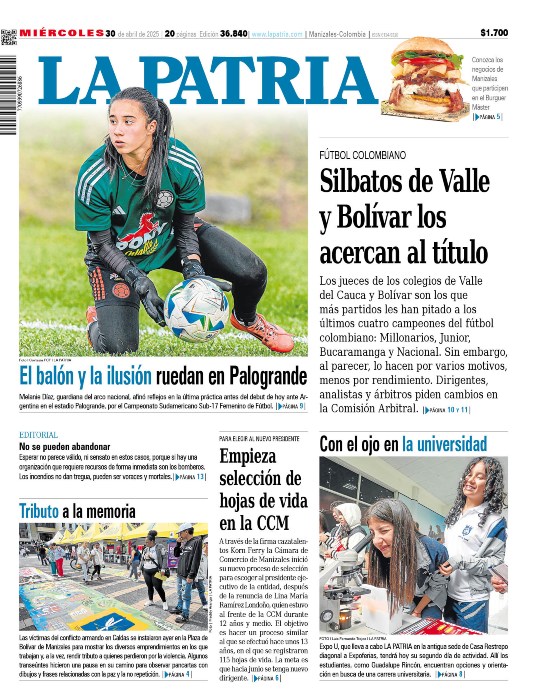 Portada 30 de abril del 2025