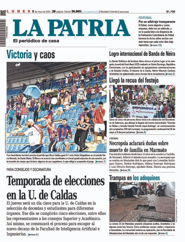 Portada 5 de mayo del 2025