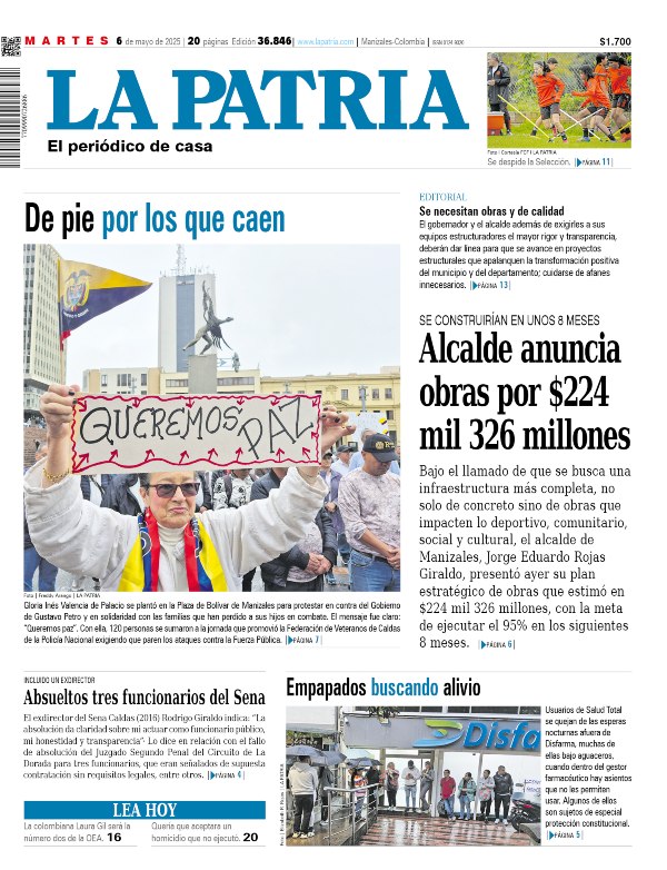 Portada 6 de mayo del 2025