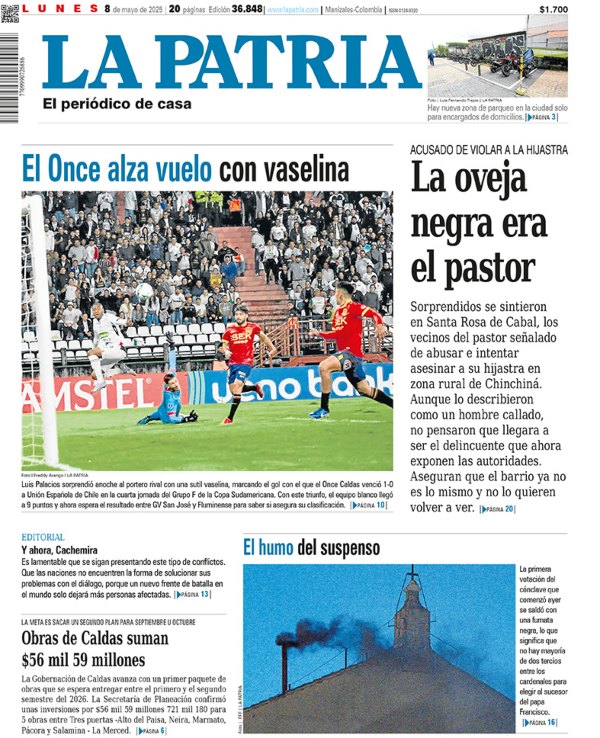 Portada 8 de mayo del 2025