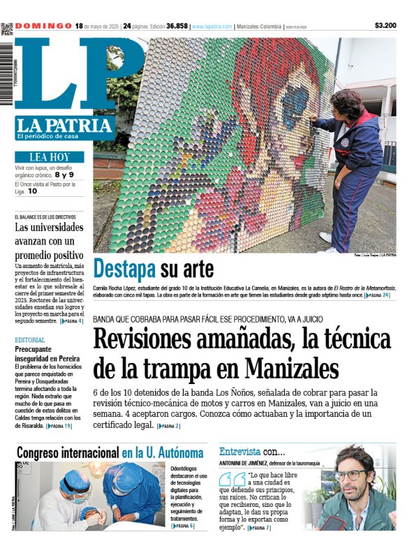 Portada 18 de mayo del 2025