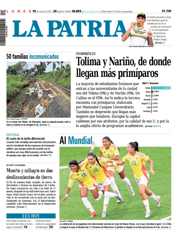 Portada 19 de mayo del 2025