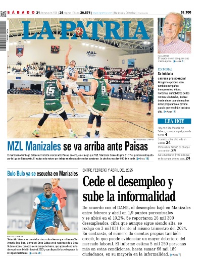 Portada 31 de mayo del 2025