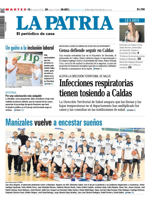 Portada 13 de mayo del 2025