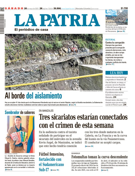 Portada 24 de mayo del 2025