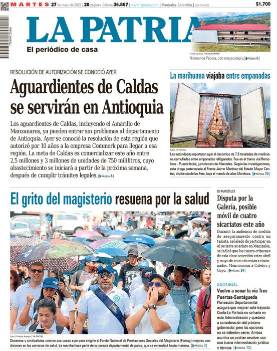 Portada 27 de mayo del 2025