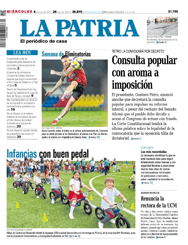 Portada 4 de junio del 2025