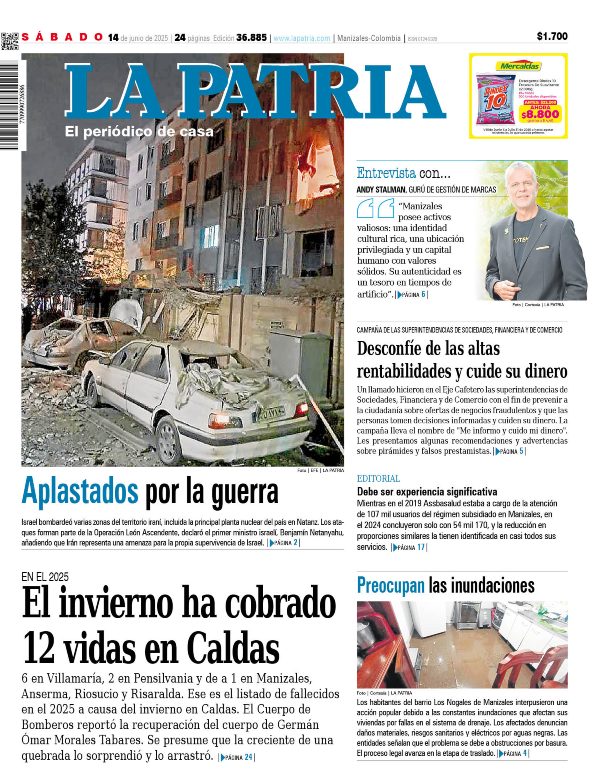Portada 14 de junio del 2025