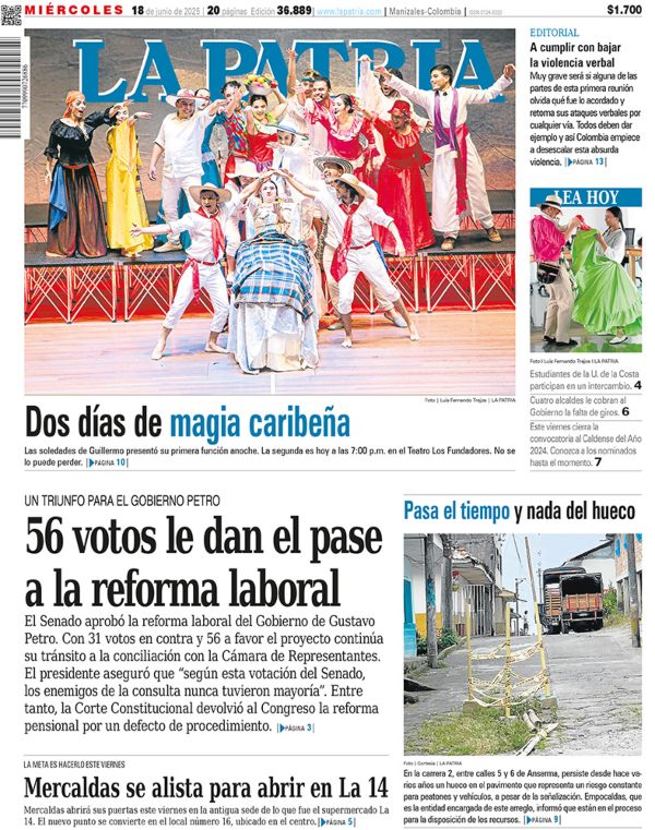 Portada 18 de junio del 2025