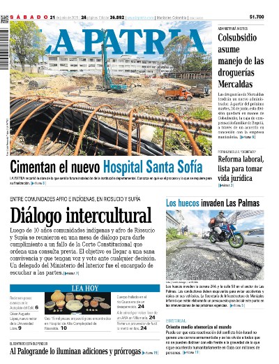 Portada 21 de junio del 2025