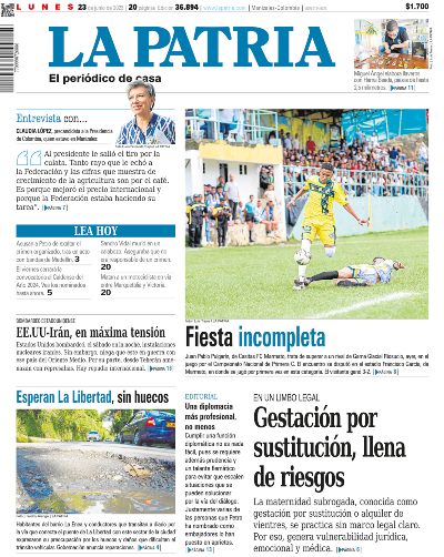 Portada 23 de junio del 2025