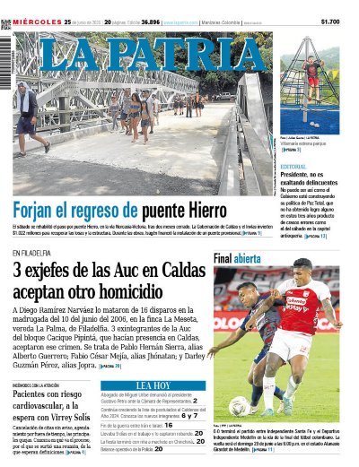 Portada 25 de junio del 2025