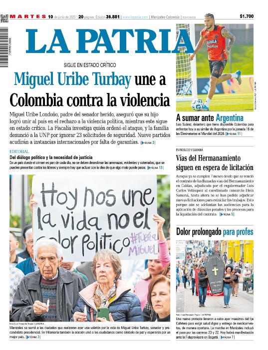 Portada 10 de junio del 2025