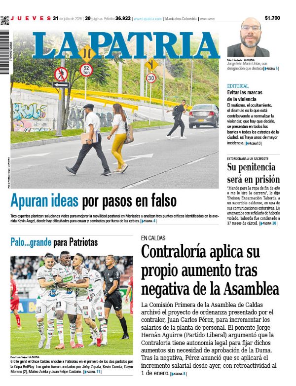 Portada 31 de julio del 2025