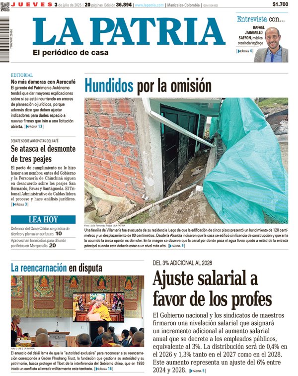 Portada 3 de julio del 2025