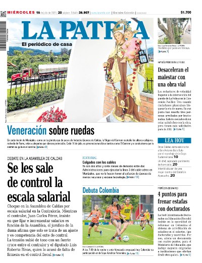 Portada 16 de julio del 2025