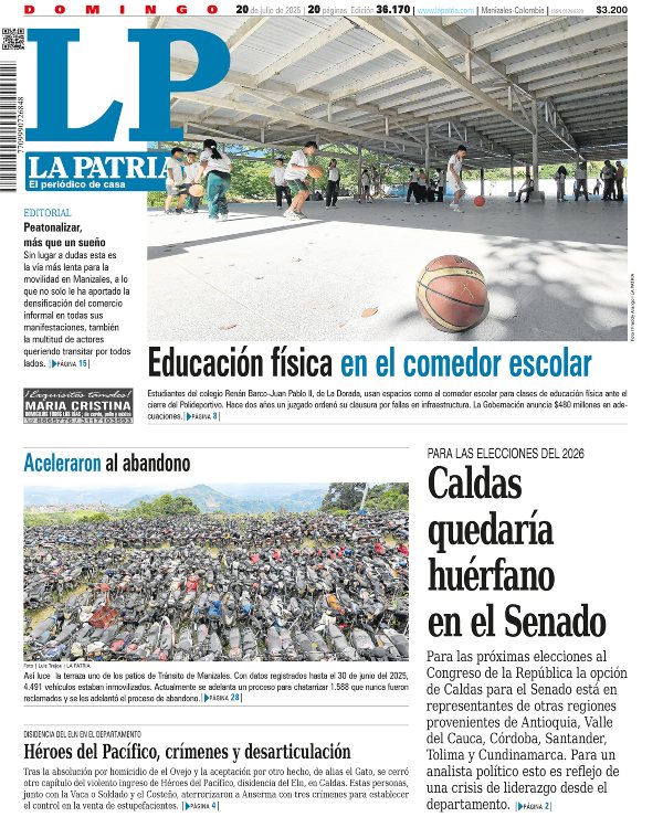 Portada 20 de julio del 2025