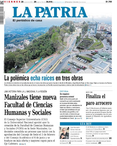 Portada 25 de julio del 2025
