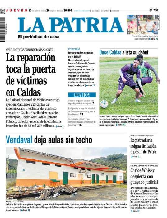 Portada 10 de julio del 2025