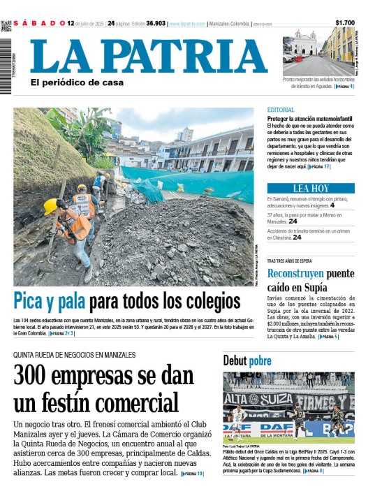 Portada 12 de julio del 2025
