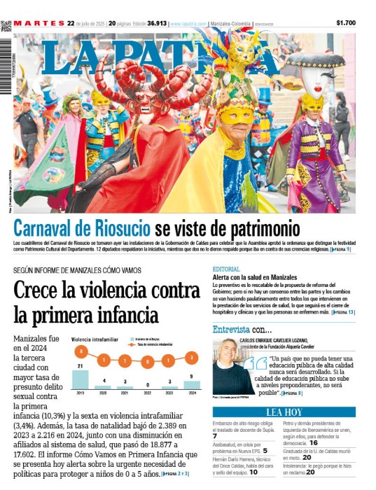 Portada 22 de julio del 2025