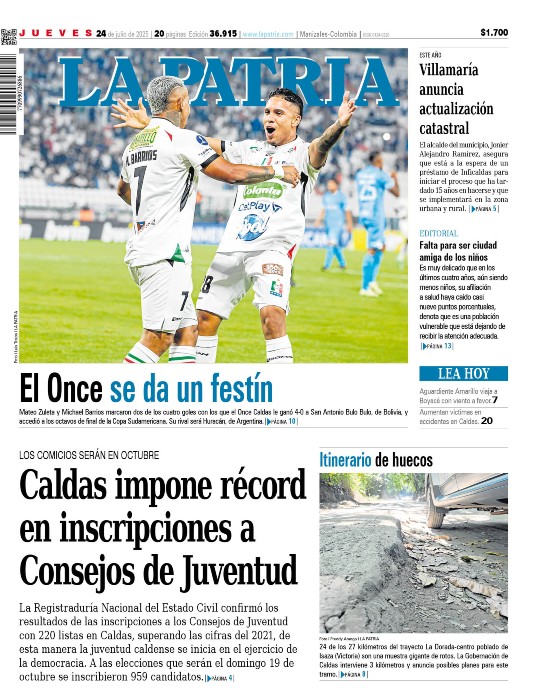 Portada 24 de julio del 2025