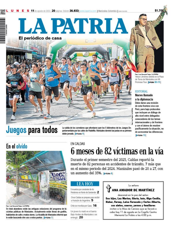 Portada 11 de agosto del 2025