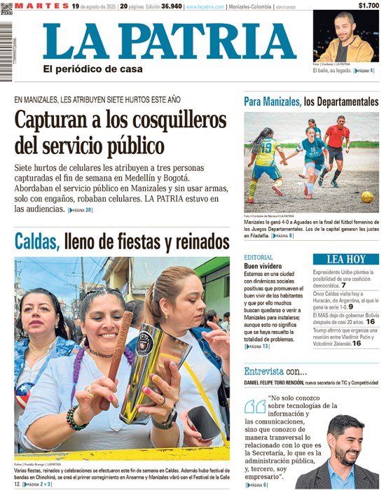 Portada 19 de agosto del 2025