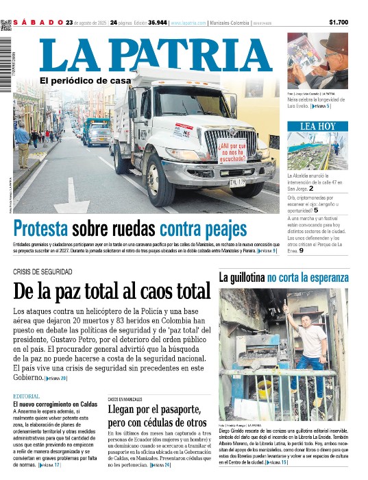 Portada 23 de agosto del 2025