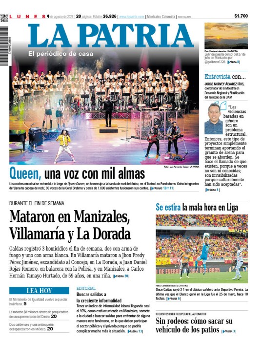 Portada 4 de agosto del 2025