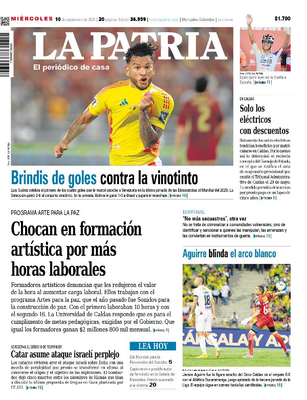 Portada 10 de septiembre del 2025