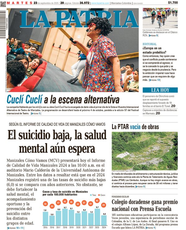Portada 23 de septiembre del 2025