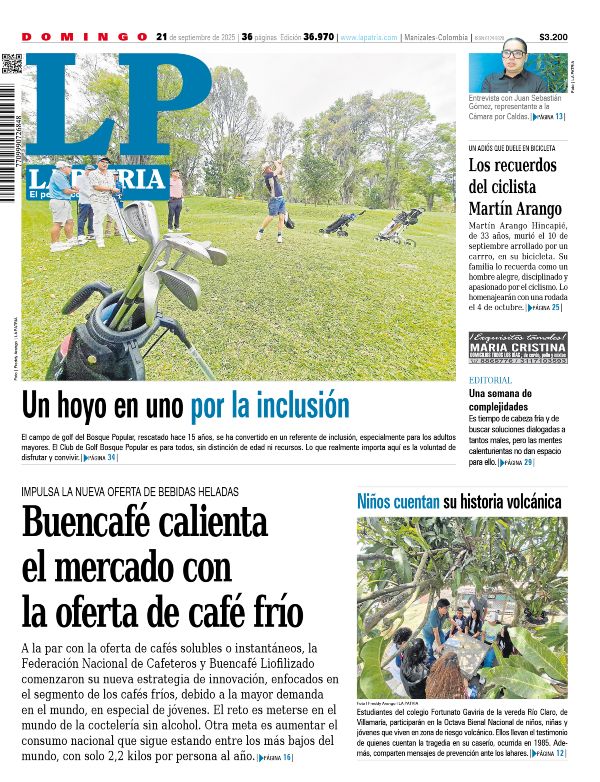 Portada 21 de septiembre del 2025