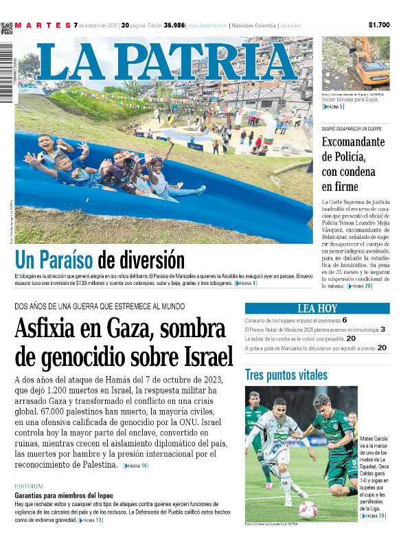 Portada 7 de octubre del 2025