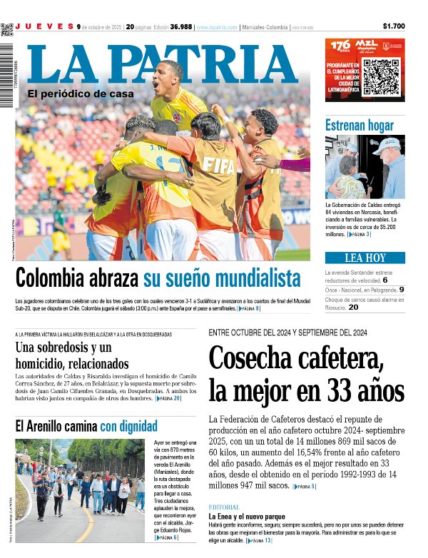 Portada 9 de octubre del 2025