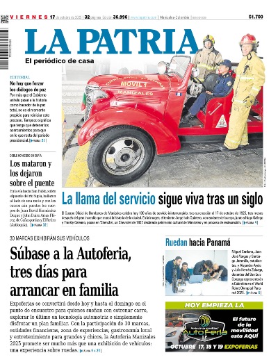 Portada 17 de octubre del 2025