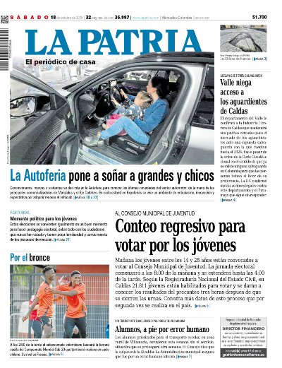 Portada 18 de octubre del 2025