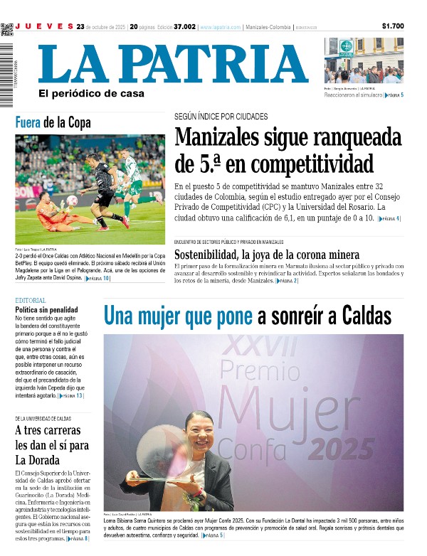 Portada 23 de octubre del 2025