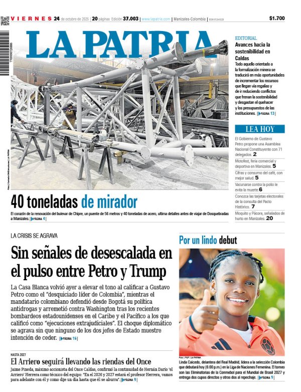 Portada 24 de octubre del 2025