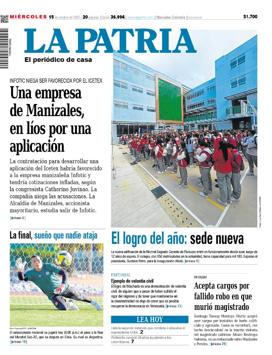 Portada 15 de octubre del 2025