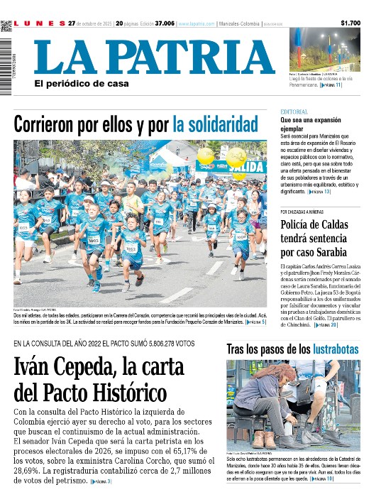 Portada 27 de octubre del 2025