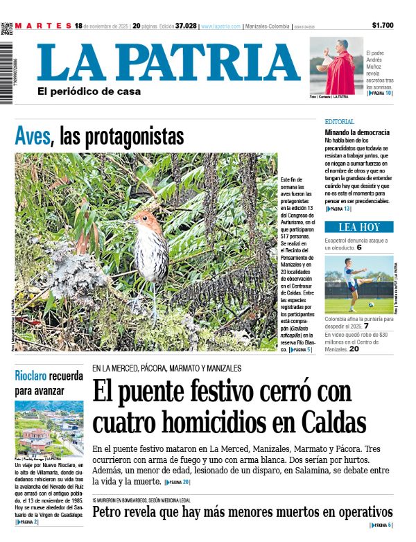 Portada 18 de noviembre del 2025